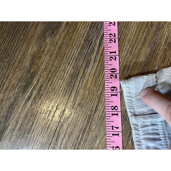 Club Room Luxury Linen Mens Pants 100% Linen Natural Straight Leg Beach XL - Picture 5 of 6